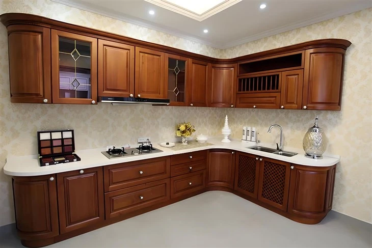 best quartz countertops with cherry cabinets (3)